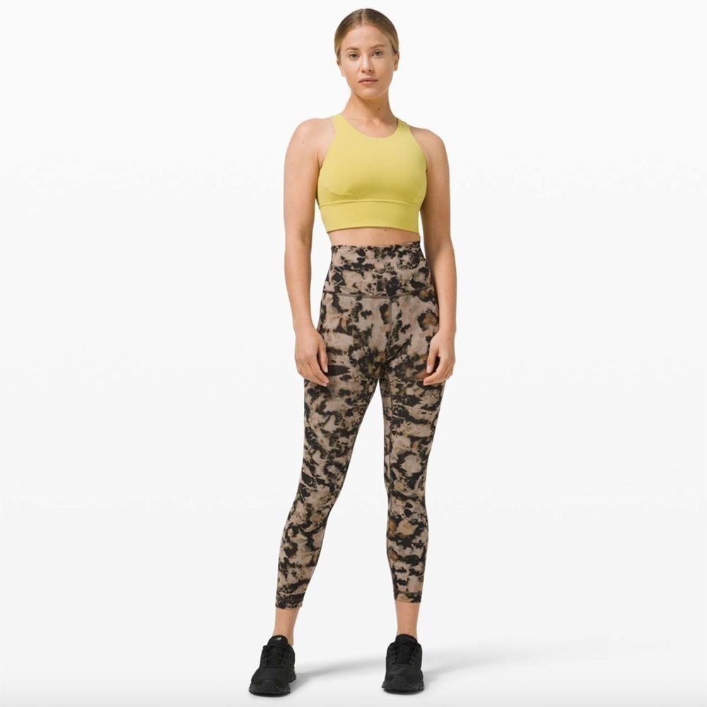 Lululemon -Wunder Train High-Rise Tight 25" - Dispersed Light Raw Linen Multi
